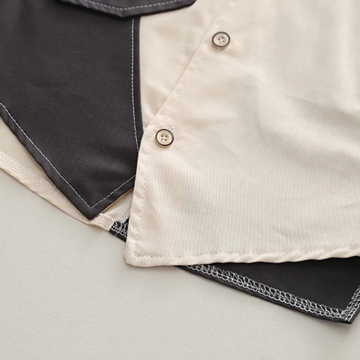 Boys Dark Grey Colorblocked Shirt With Jogger Sets Sets