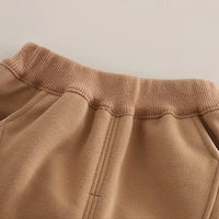 Boys Brown Ombre Printed Hoodie With Jogger Sets Sets