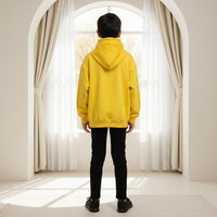Boys Yellow Car Graphics Hoodies Sweatshirt Sweatshirts & Hoodies