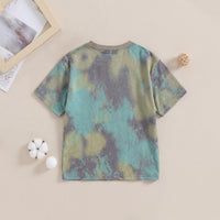 Boys Multicolor Bear Print Short Sleeve T-Shirt Tshirts