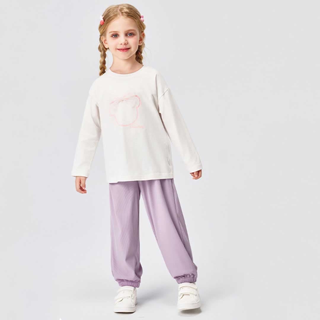 Girls Elasticated Relaxed Fit Jogger Joggers   