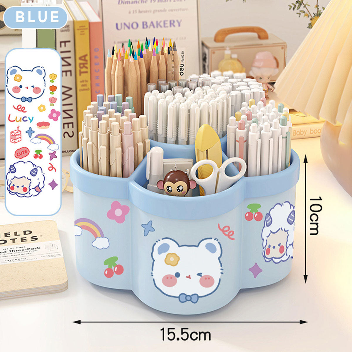 Kids Pink Multi-Functional Paint Brush Rinser & Desk Organizer Trending Accessories