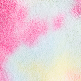 Girls Light Pink Tie Dye Printed Hooded Neck Pullover Winter Sweatshirt Sweatshirts & Hoodies