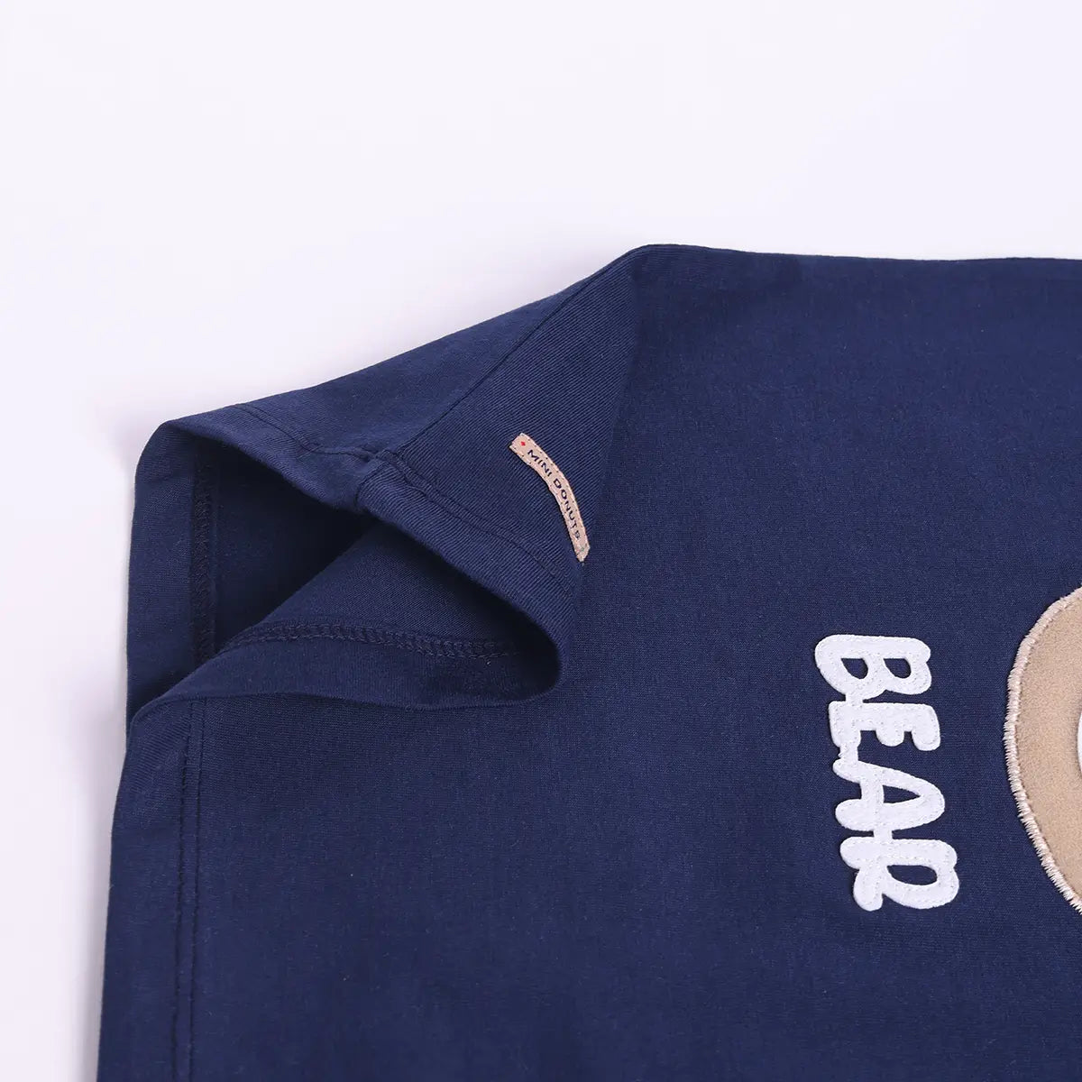 Boys Navy Blue Bear Graphic T-Shirt With Shorts Sets Sets