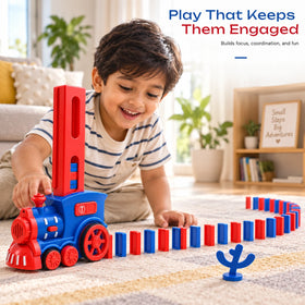 Automatic Domino Train Building Toy with 40 Tiles Trending Accessories