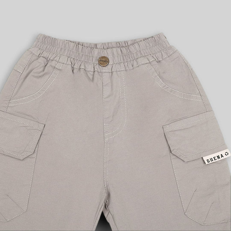 Boys Elasticated Cargo Pocket Shorts Shorts   
