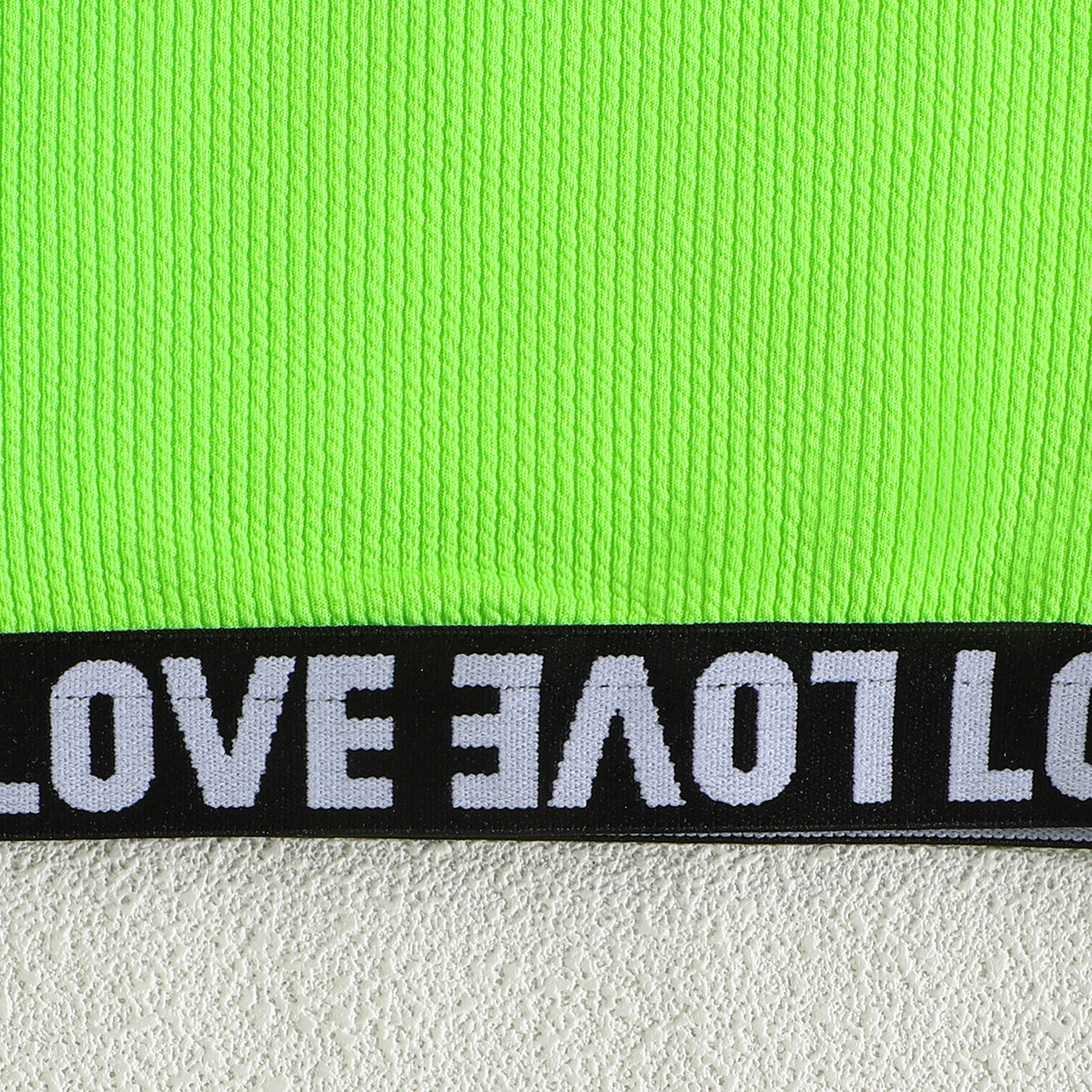 Girls Neon Green Sleeveless Crop Top With Flared Skirt Set 2 pc. Sets