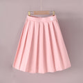 Girls Pink Pleated Flared Skirt Skirts