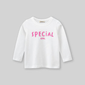 Girls Printed Long Sleeves T-shirt Tshirts   