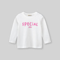 Girls Printed Long Sleeves T-shirt Tshirts   