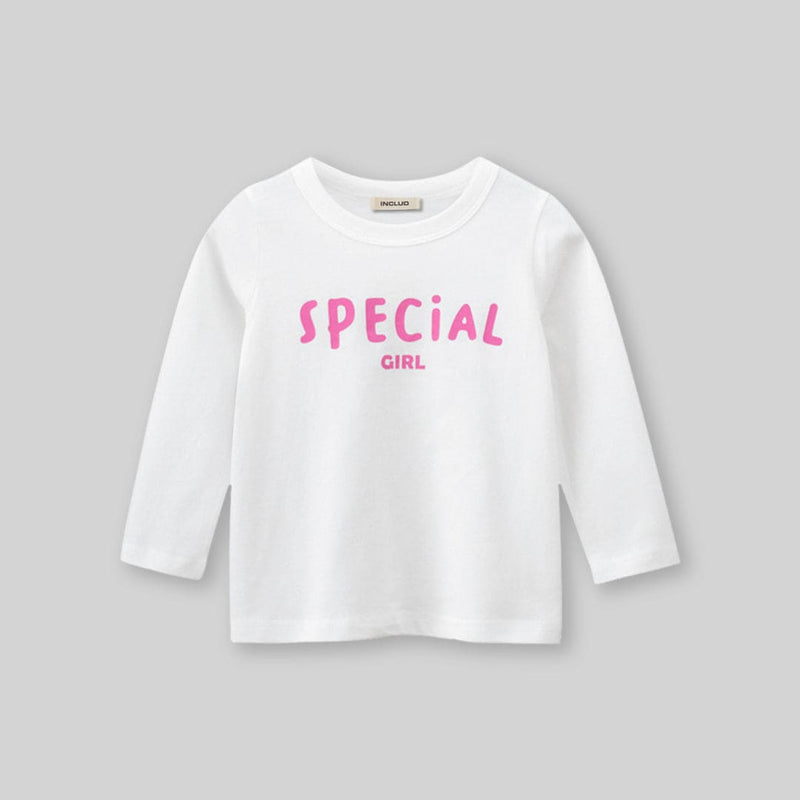 Girls Printed Long Sleeves T-shirt Tshirts   
