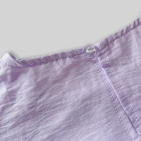 Girls Purple Sleeveless Top With Pants Sets Sets