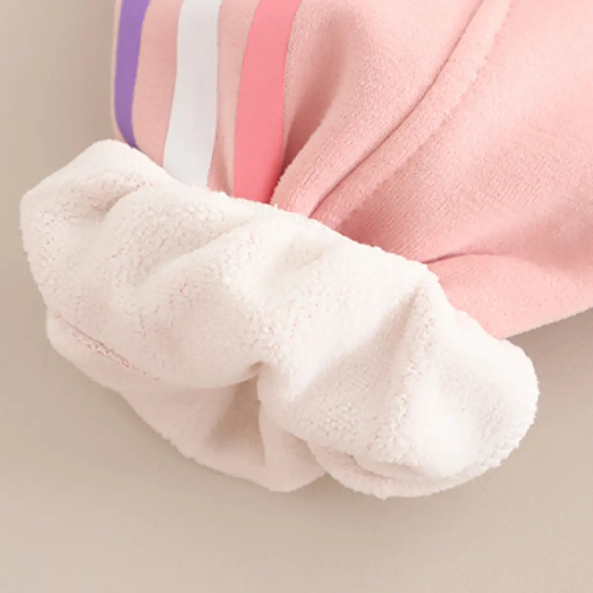 Girls Pink Applique Regular Sweatshirt With Trousers Sets 2 pc. Sets