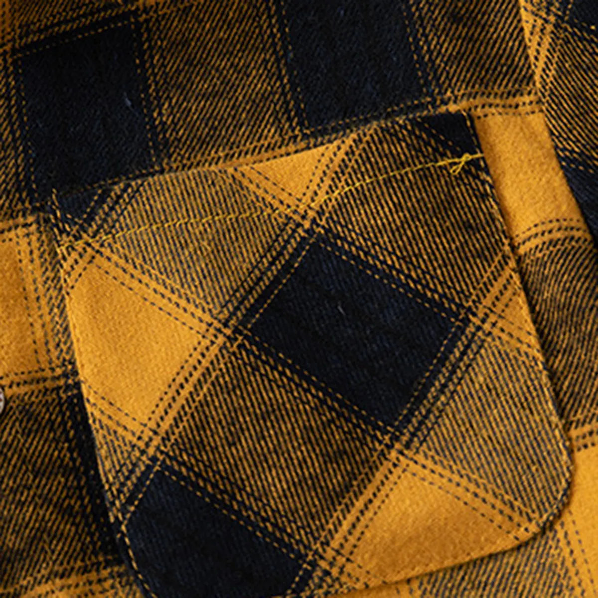 Boys Yellow Checked Flannel Long Sleeves Shirts Shirts