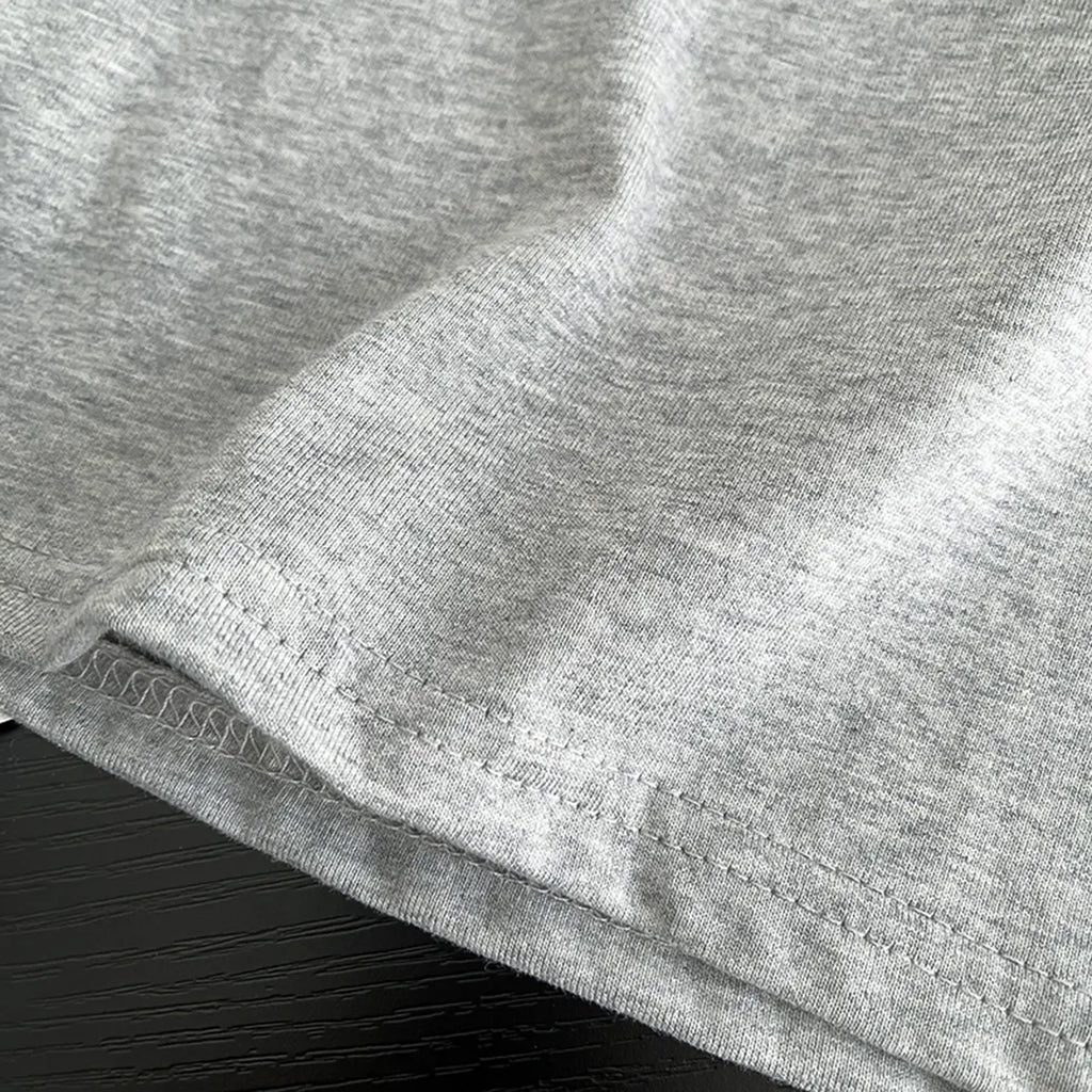 Boys Grey Typographic Print T-shirt With Shorts Set Sets