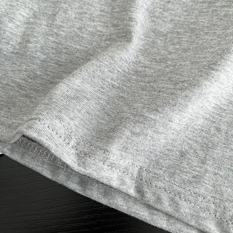 Boys Grey Typographic Print T-shirt With Shorts Set Sets