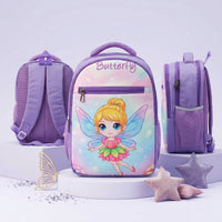 Girls Purple Cartoon Graphic School Backpack Trending Accessories