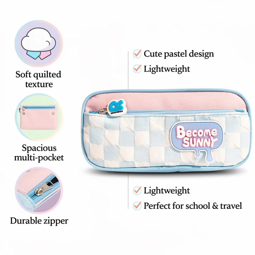 Become Sunny Pencil Pouch for Girls Trending Accessories