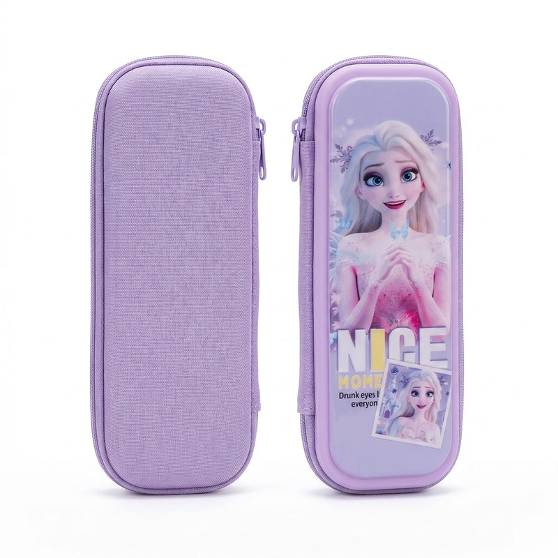 Elsa Frozen Purple Color Pencil Box for Girls Trending Accessories
