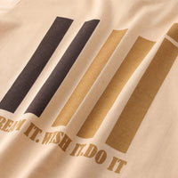 Boys Apricot Graphic Short Sleeves T-Shirt With Drawstring Shorts Sets Sets