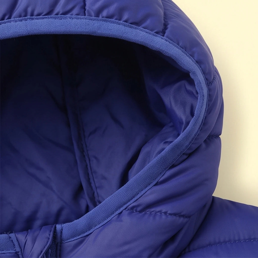 Boys Navy Blue Hooded Quilted Puffer Jacket Coats & Jackets