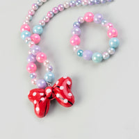 Pack Of 3 Girls Multicolour Frozen Heart Necklace and Bracelet Sets Necklace and Bracelet