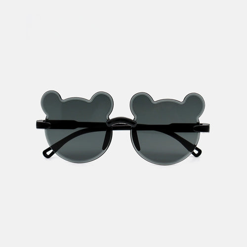 Unisex Black Bear Shaped Sunglasses Sunglasses