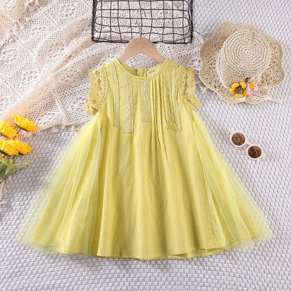 Girls Lace A-line Casual Dress