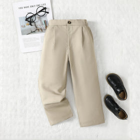Boys Beige Relaxed Fit Pants Pants Beige 3-4 Y