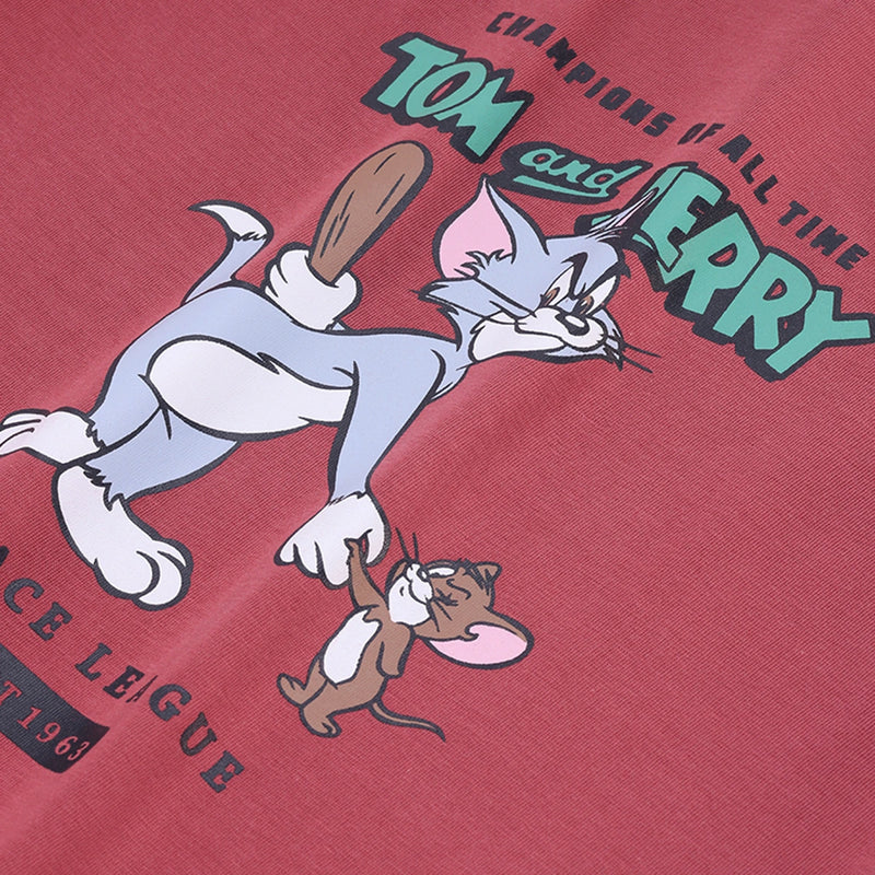 Boys Rust Tom And Jerry Graphic Short Sleeve T-Shirt With Shorts Sets 2 pc. Sets