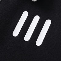 Boys Black Striped Polo Collar Sweatshirt & Pants Co-ord Sets Sets