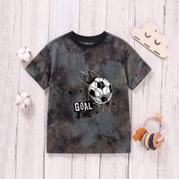 Boys Black Short Sleeve Tie & Dye Graphic T-Shirt Tshirts Black 3-4 Y