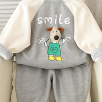 Boys Grey Graphics Printed Winter Sweatshirt With T-Shirt and Pant Set 3 pc. Sets