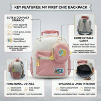 Kids Pink Cotton School Backpack Trending Accessories