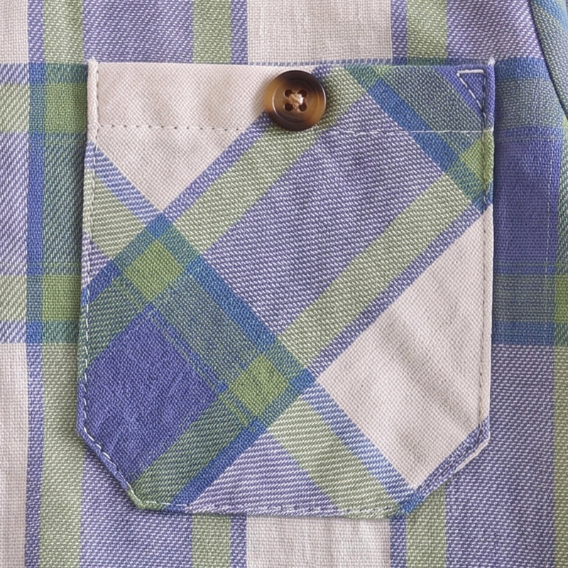 Boys Blue Checked Long Sleeve Shirt Shirts