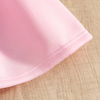 Girls Pink Flower Applique Fit & Flare Party Wear Dress Party Dresses