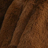 Girls Brown Polar Fleece Hooded Zipper Jacket Coats & Jackets