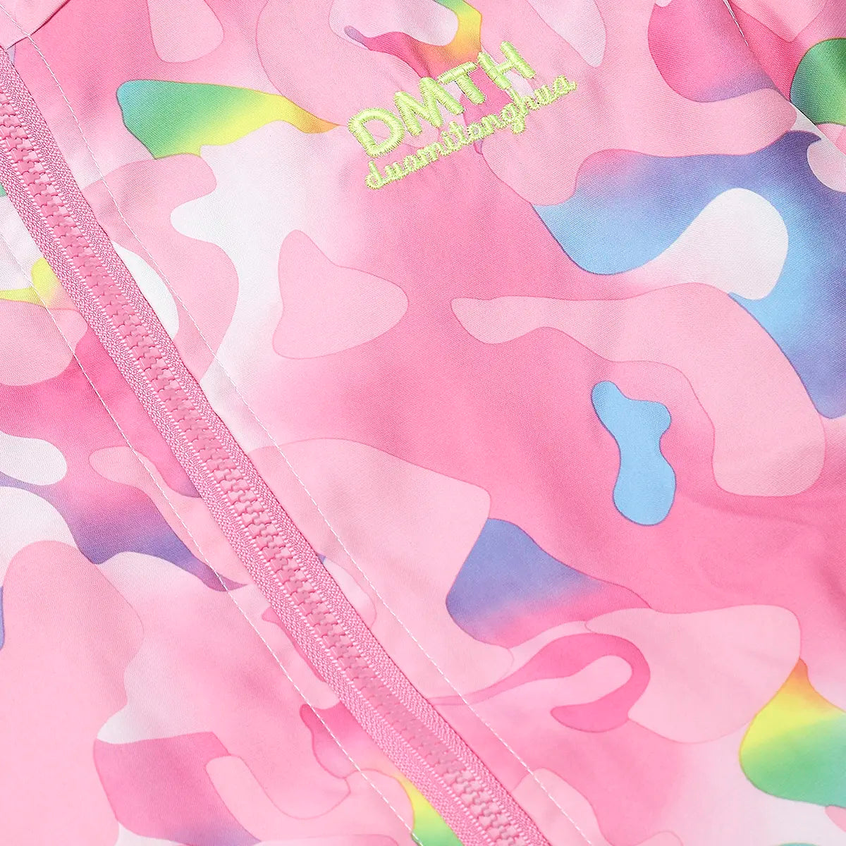 Girls Pink camouflage Printed Hooded Zipper Jacket Coats & Jackets