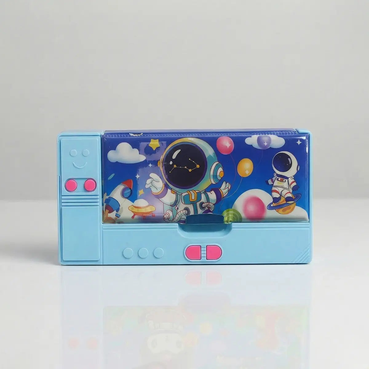 Kids Space Theme Magnetic Pencil Box Trending Accessories Dark Blue Onesize