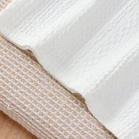 Boys White Self Designed Short Sleeves Knitted Polo T-Shirt Tshirts