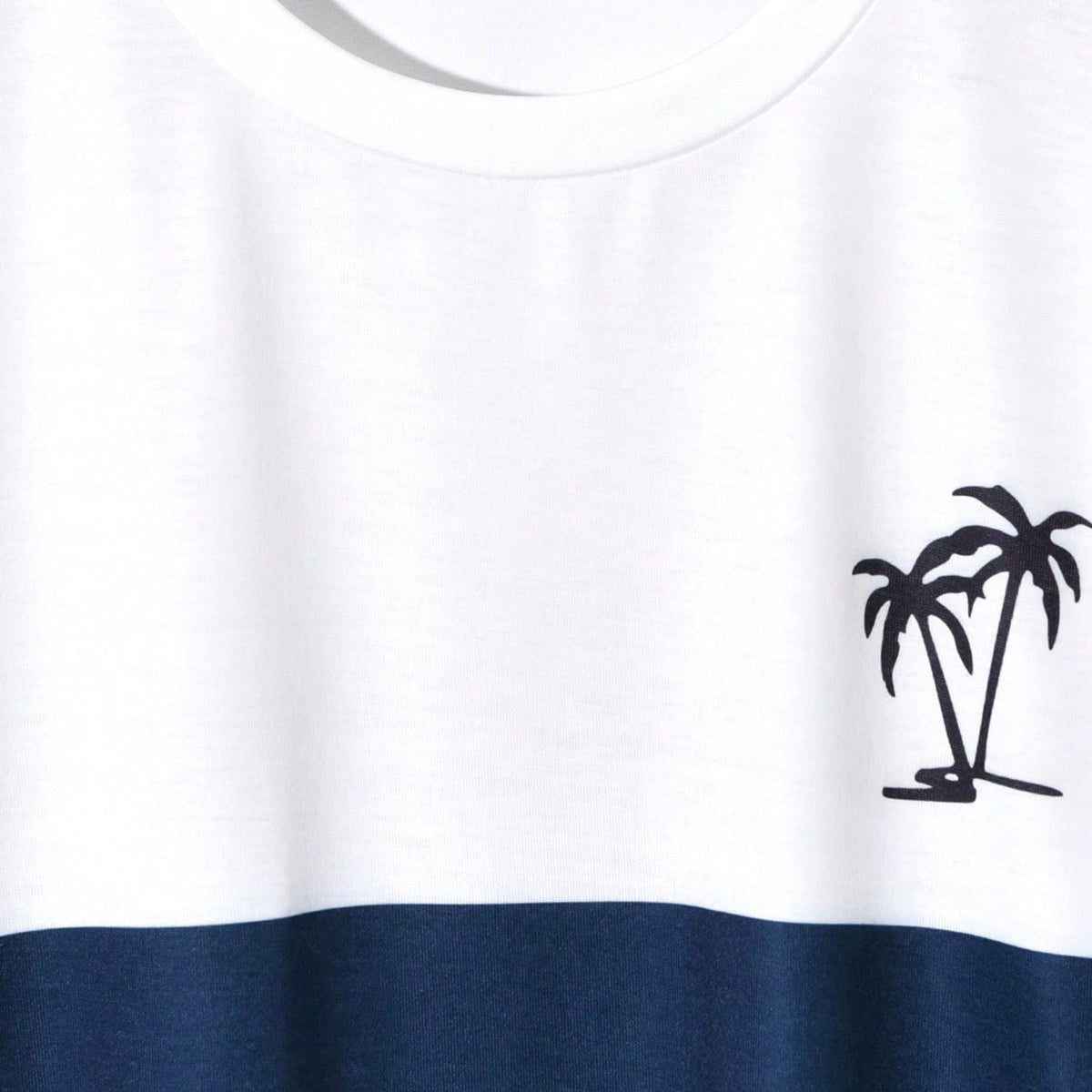 Boys White Striped Short Sleeves Printed T-Shirt With Cross Pockets Shorts Set 2 pc. Sets