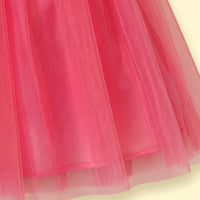 Girls Pink Ruffled Sleeveless Fit & Flare Party Dress Party Dresses