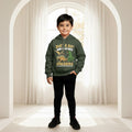 Boys Green Dinosaur Graphics Hoodies Sweatshirt Sweatshirts & Hoodies Green 6-7 Y