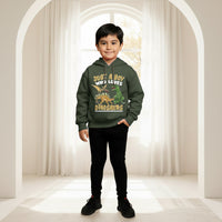Boys Green Dinosaur Graphics Hoodies Sweatshirt Sweatshirts & Hoodies Green 6-7 Y