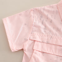 Boys Light Pink Tie & Dye Printed Shirt With Inner Tee And Cargo Shorts Set 3 pc. Sets