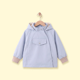 Boys Light Blue Long Sleeve Hooded Jacket Coats & Jackets Light Blue 1-2 Y