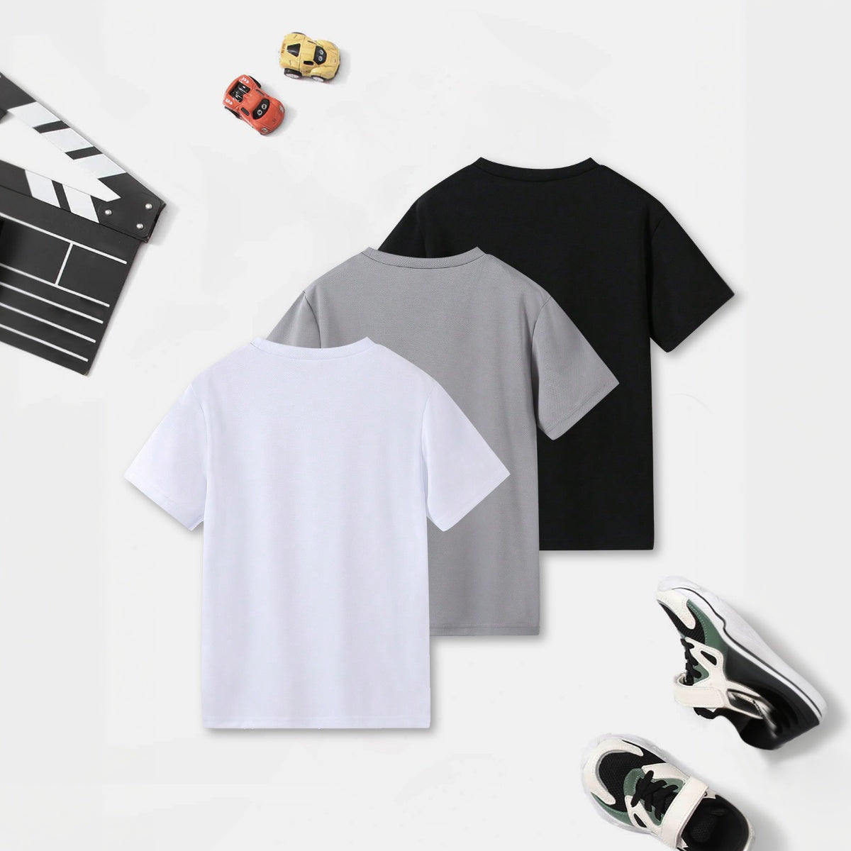 Boys Multicolor Short Sleeve Round Neck T-shirt ( Pack Of 3) Tshirts