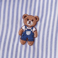 Boys Blue Striped Long Sleeve Shirt Shirts