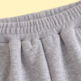 Boys Grey Solid Elasticated Waist Jogger Joggers