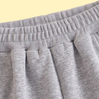 Boys Grey Solid Elasticated Waist Jogger Joggers